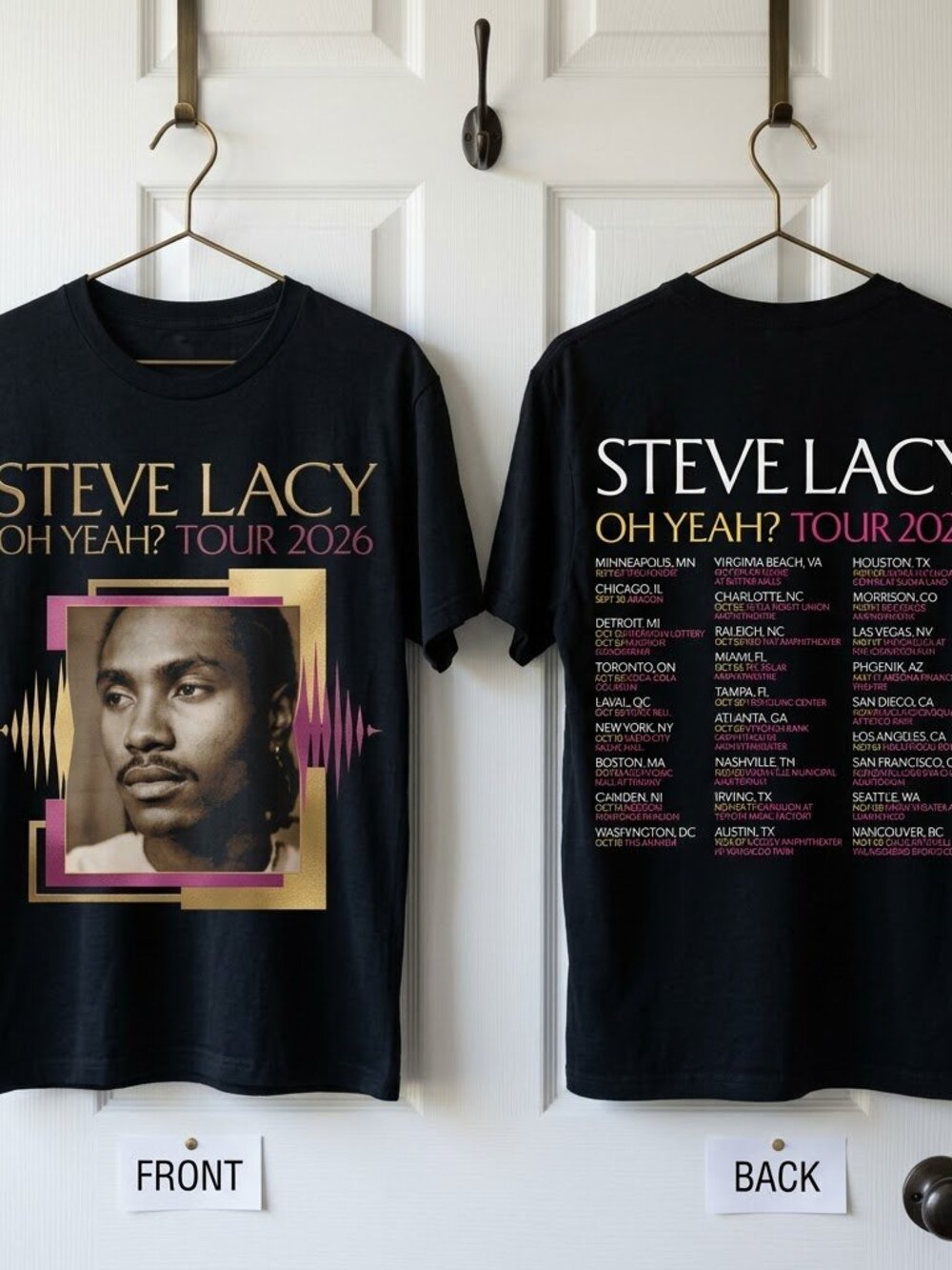 Steve Lacy Tour 2026 Unisex Shirt, Oh Yeah! Tour Shirt